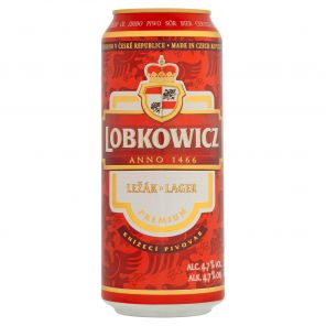 Lobkowicz Premium Ležák, plech 0,5l